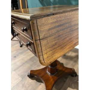 Victorian Mahogany Pedestal Work Table