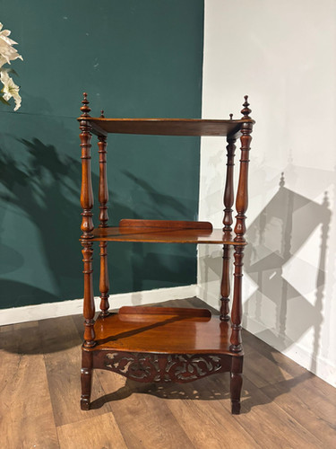 Victorian Mahogany Three Tier Whatnot