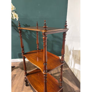 Victorian Mahogany Three Tier Whatnot