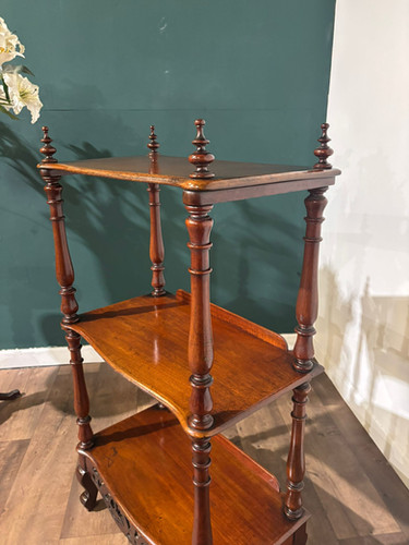 Victorian Mahogany Three Tier Whatnot