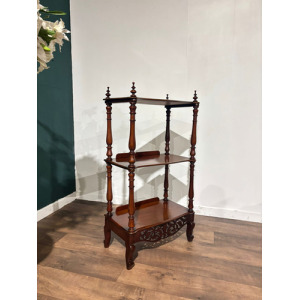 Victorian Mahogany Three Tier Whatnot