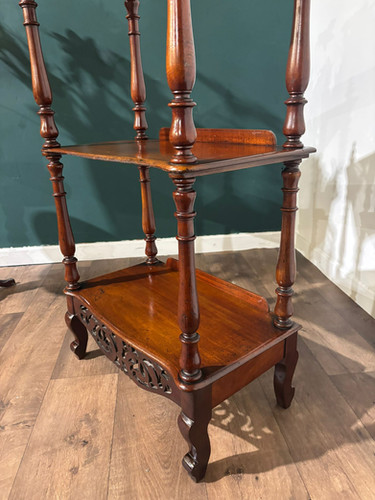 Victorian Mahogany Three Tier Whatnot