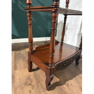 Victorian Mahogany Three Tier Whatnot