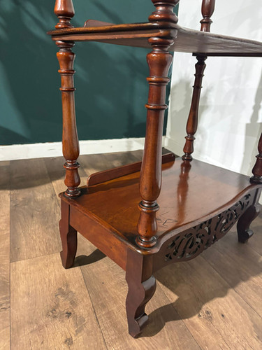 Victorian Mahogany Three Tier Whatnot