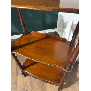 Victorian Mahogany Three Tier Whatnot