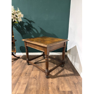 Victorian Oak Library Table