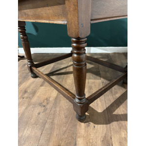 Victorian Oak Library Table