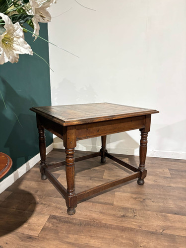 Victorian Oak Library Table
