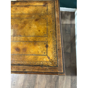 Victorian Oak Library Table