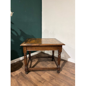 Victorian Oak Library Table