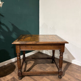 Victorian Oak Library Table