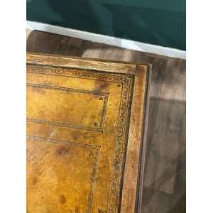 Victorian Oak Library Table