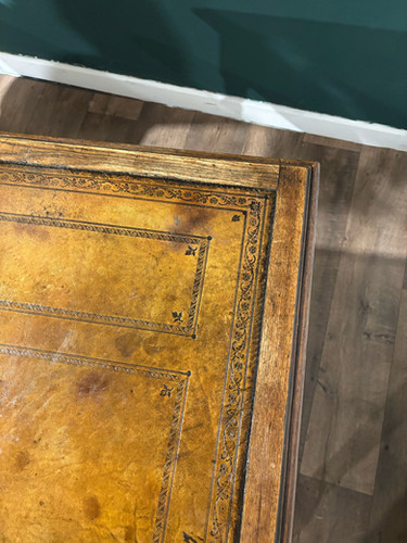 Victorian Oak Library Table