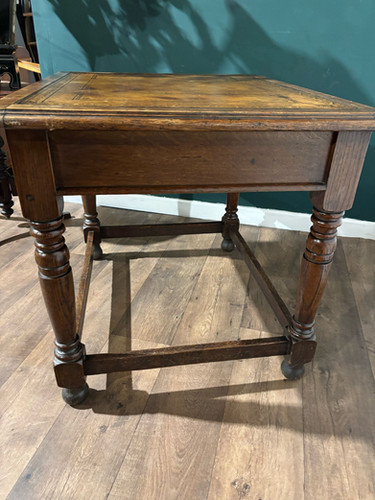 Victorian Oak Library Table