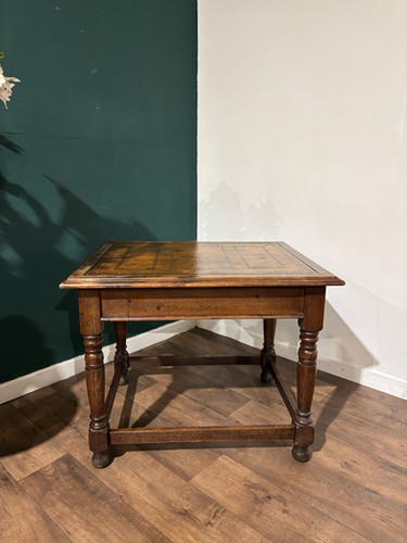 Victorian Oak Library Table