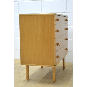 vintage chest of drawers by Avalon light oak mid century danish design DELIVERY