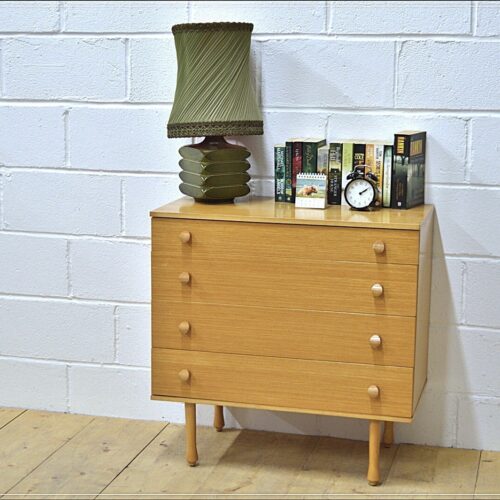 vintage chest of drawers by Avalon light oak mid century danish design DELIVERY