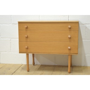vintage chest of drawers by Avalon light oak mid century danish lowboy DELIVERY