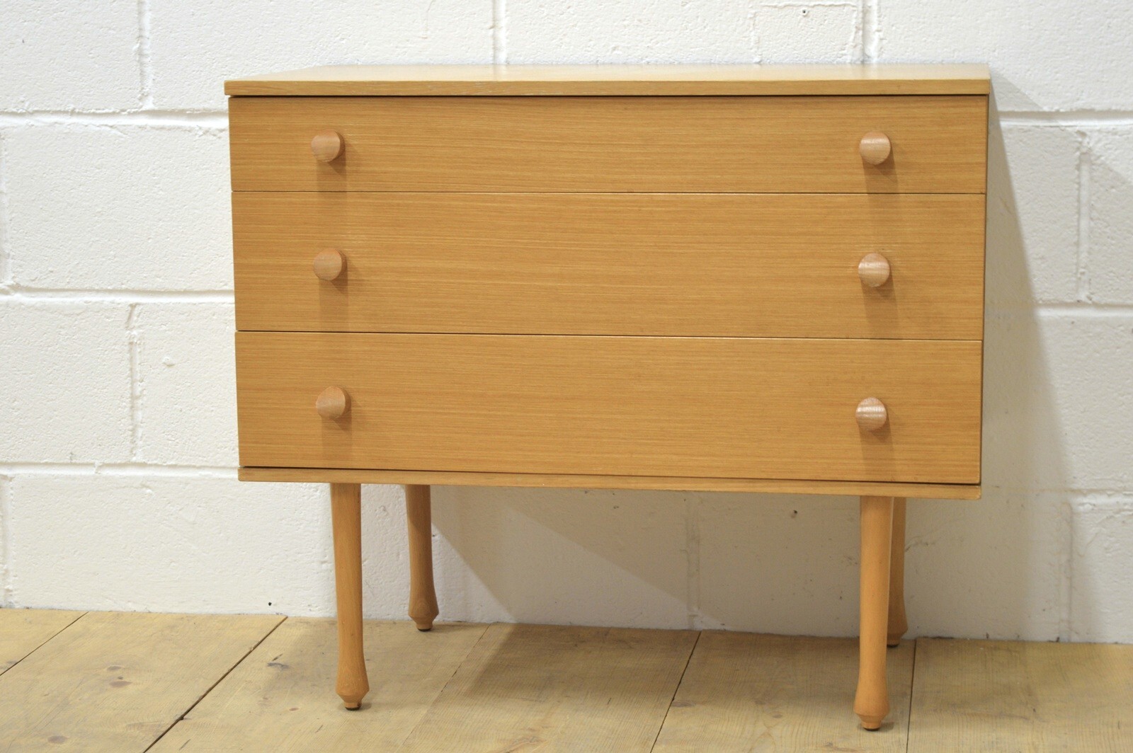 vintage chest of drawers by Avalon light oak mid century danish lowboy DELIVERY