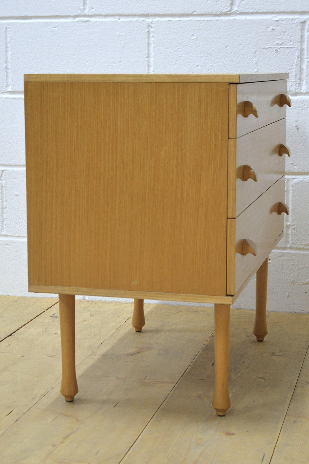 vintage chest of drawers by Avalon light oak mid century danish lowboy DELIVERY