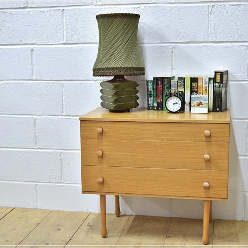 vintage chest of drawers by Avalon light oak mid century danish lowboy DELIVERY
