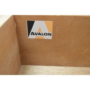 vintage desk Avalon light oak mid century hairpin legs danish design DELIVERY