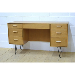 Vintage desk Stag light oak mid century danish design
