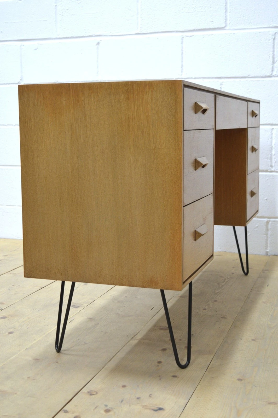 Vintage desk Stag light oak mid century danish design