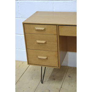 Vintage desk Stag light oak mid century danish design