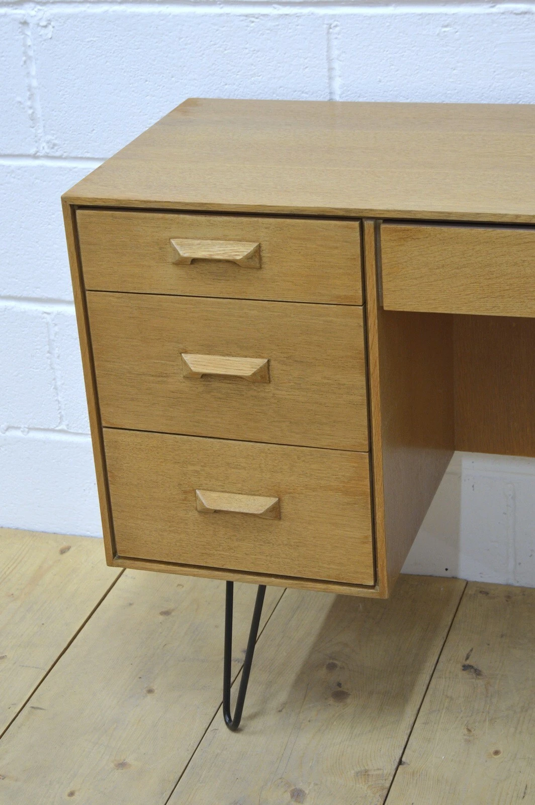 Vintage desk Stag light oak mid century danish design