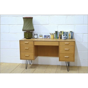 Vintage desk Stag light oak mid century danish design