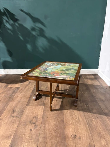 Vintage Folding Fire screen Tapestry Table / Screen