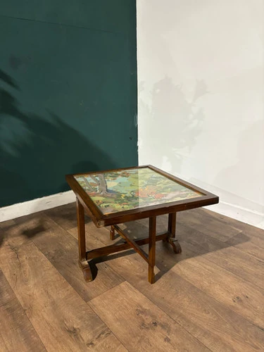 Vintage Folding Fire screen Tapestry Table / Screen