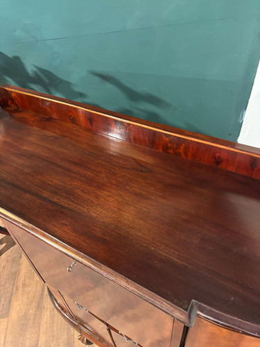 Vintage Mahogany Bureau With Side Cupboards