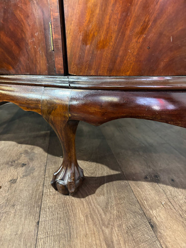 Vintage Mahogany Bureau With Side Cupboards