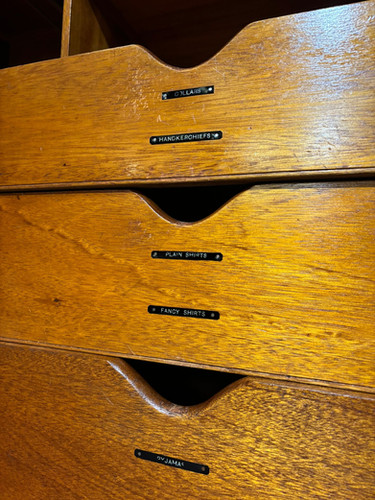 Vintage Mahogany Gents Robe