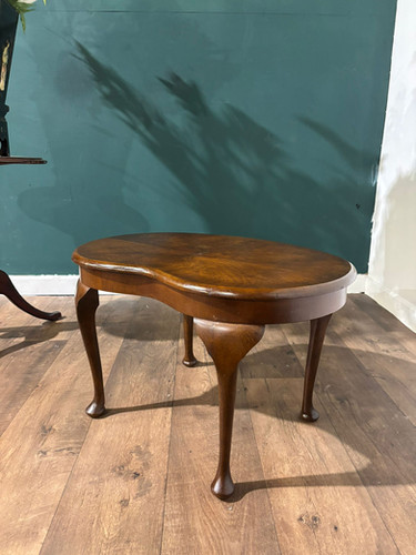 Vintage Mahogany Kidney Shaped Side Table