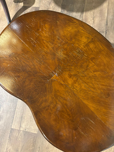 Vintage Mahogany Kidney Shaped Side Table