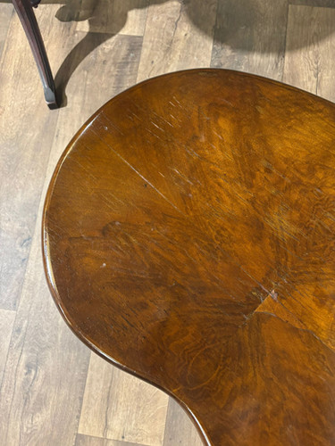 Vintage Mahogany Kidney Shaped Side Table