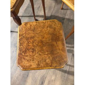 Vintage Nest of Three Walnut Nest of Tables