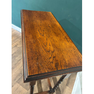Vintage Oak Barley Twist Window Table