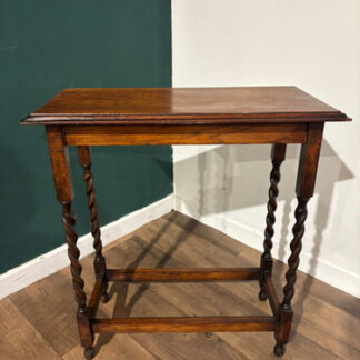 Vintage Oak Barley Twist Window Table