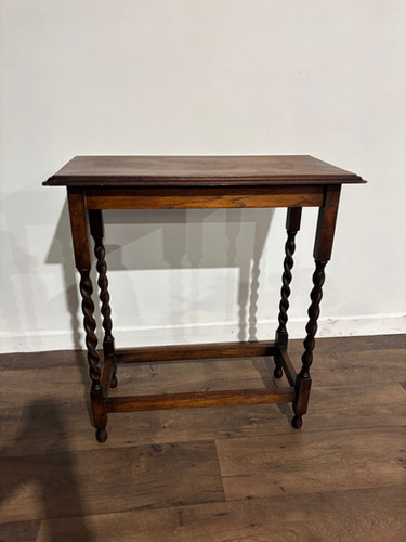 Vintage Oak Barley Twist Window Table