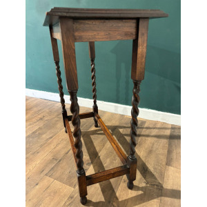 Vintage Oak Barley Twist Window Table