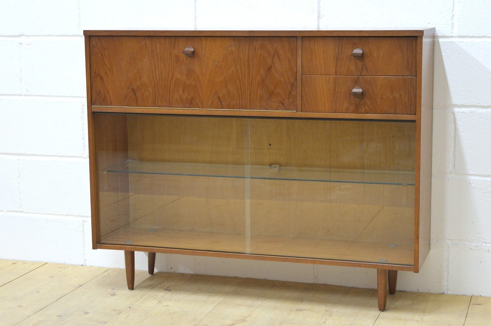 vintage sideboard bookcase bureau teak Avalon mid century danish UK DELIVERY