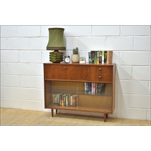 vintage sideboard bookcase bureau teak Avalon mid century danish UK DELIVERY