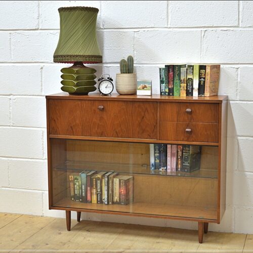 vintage sideboard bookcase bureau teak Avalon mid century danish UK DELIVERY