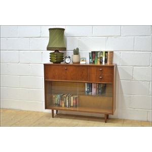 vintage sideboard bookcase bureau teak Avalon mid century danish UK DELIVERY