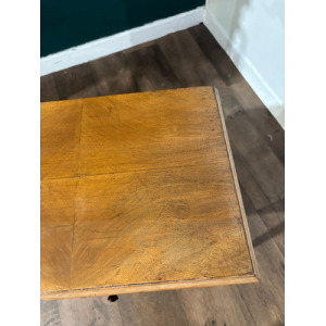 Vintage Walnut Sewing Box On Cabriole Supports