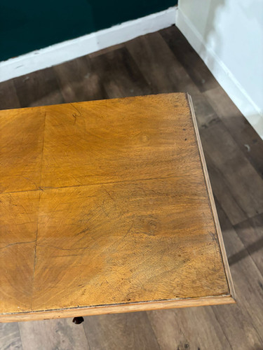 Vintage Walnut Sewing Box On Cabriole Supports